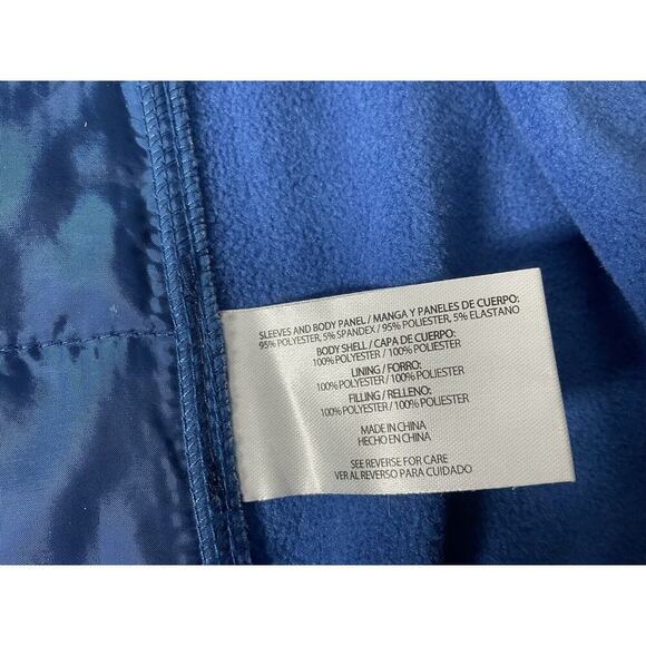 Orvis Jacket Mens 2XL Blue Full Zip Quilted Mixed Media - Picture 9 of 12